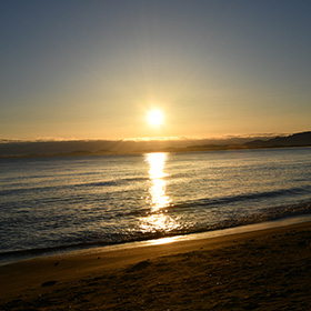 夕日