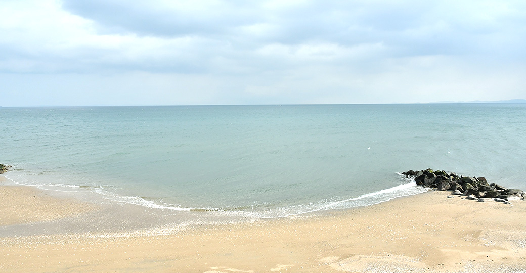 Swimming at the beach