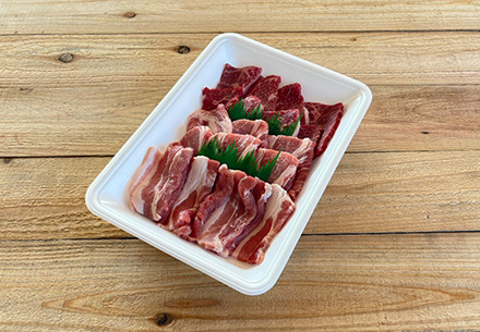 国産牛・豚背セット（ソロサイズ）(300g)